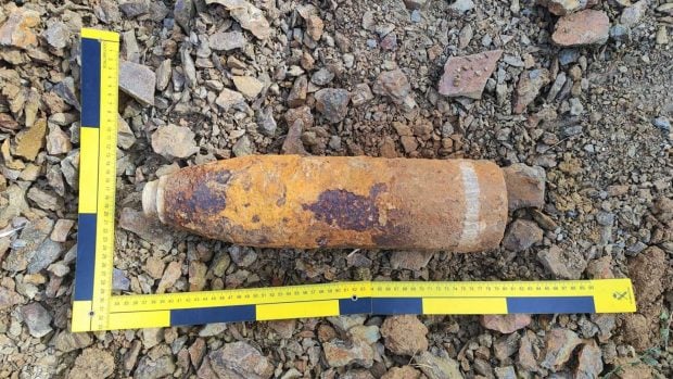 proyectil de la Guerra Civil Tomelloso