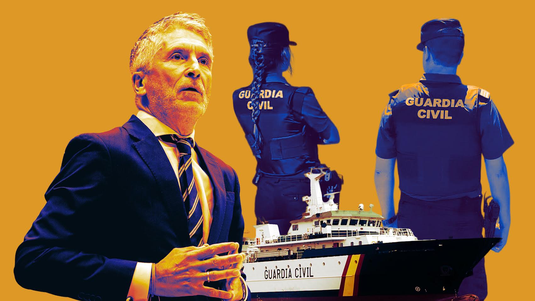 Marlaska obliga a la Guardia Civil a trasladar a presos en barcos sin celdas en contra de la ley