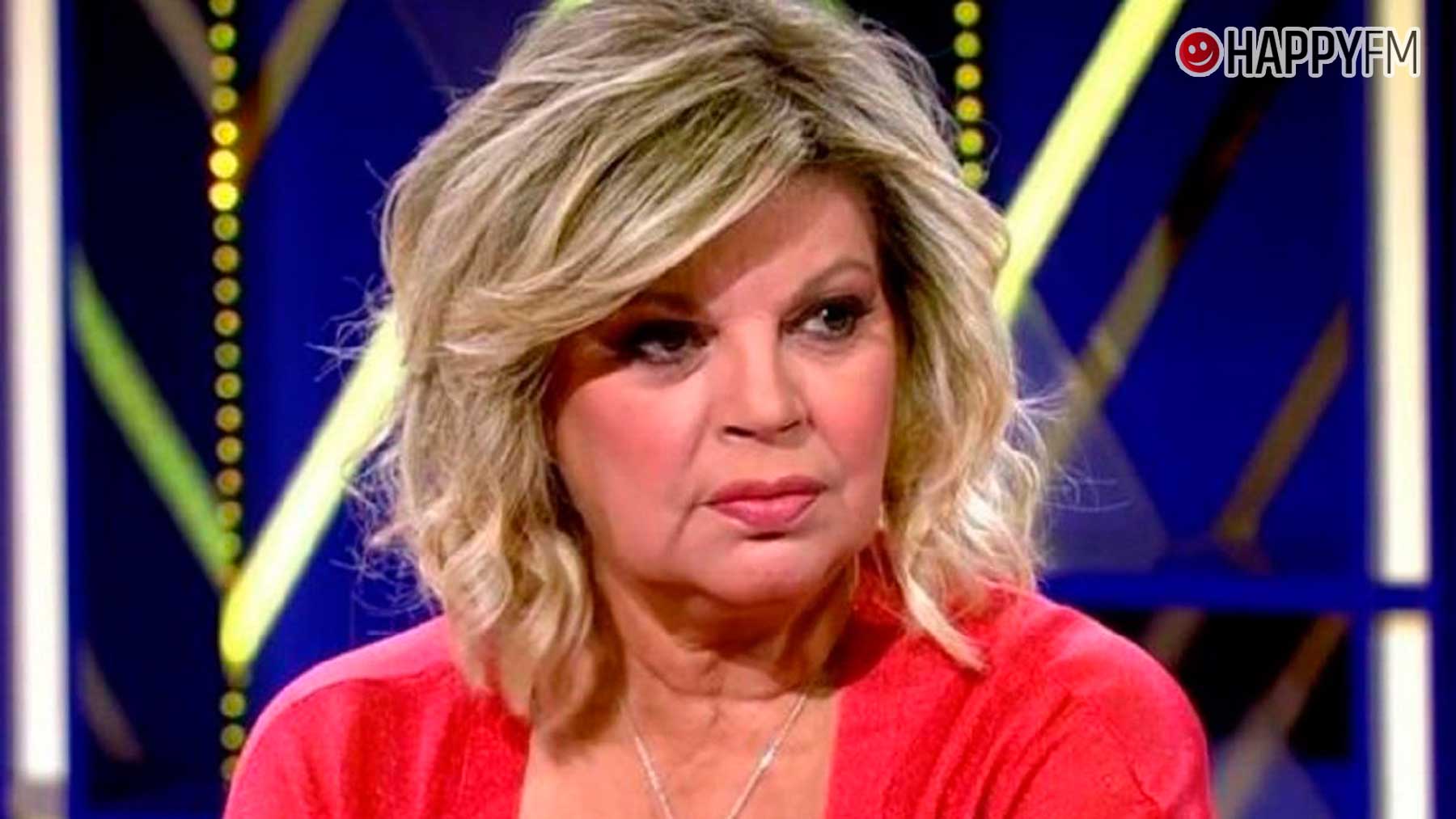 Terelu Campos en el plató de De Viernes (Mediaset).