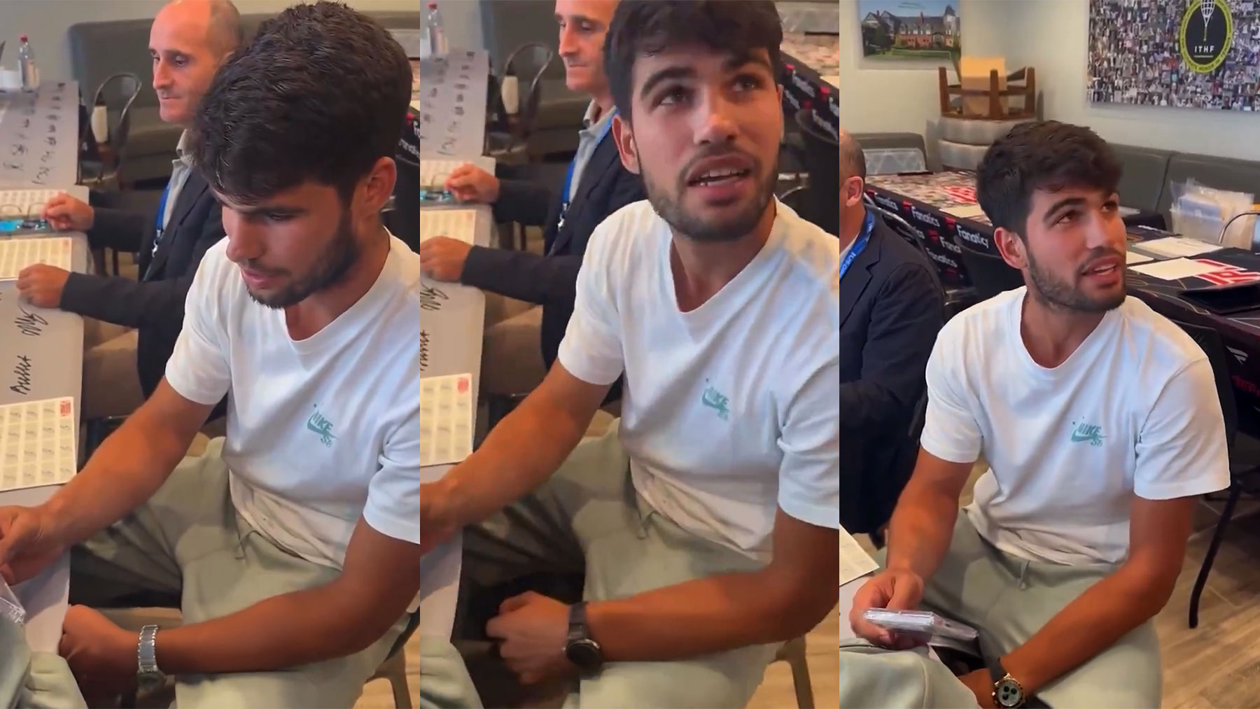 Un fan pagó 222.000 dólares por una carta firmada por Alcaraz.