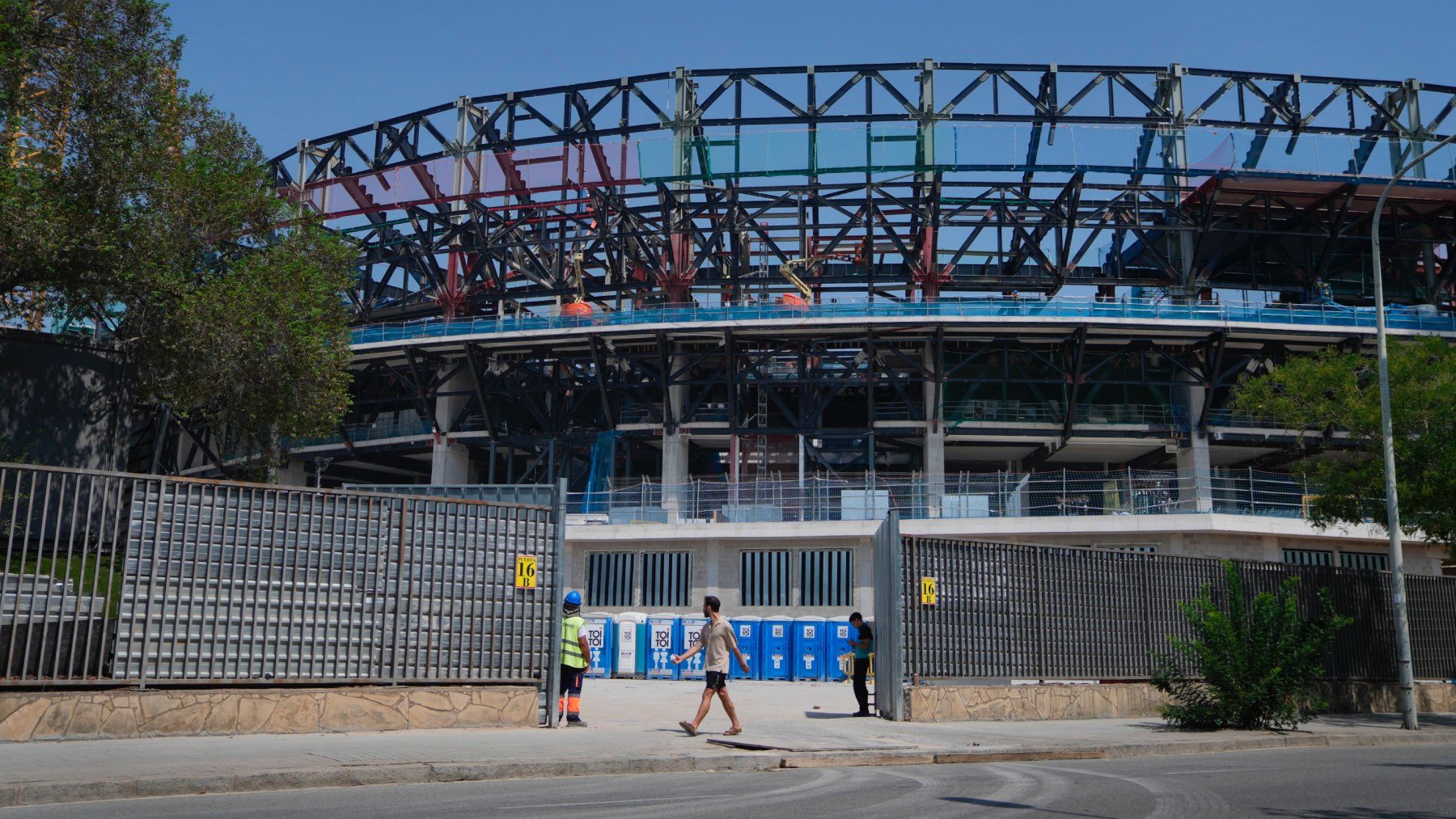 Así iban las obras del Camp Nou hace unas semanas. (EP)