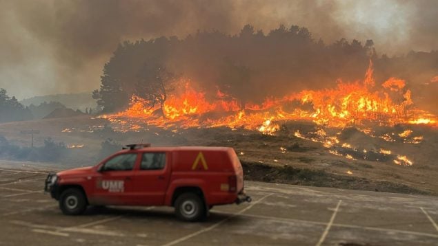 incendio Orense Ourense, Bomberos, muerto