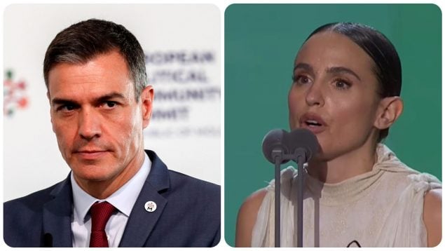 Pedro Sánchez y Verónica Echegui.