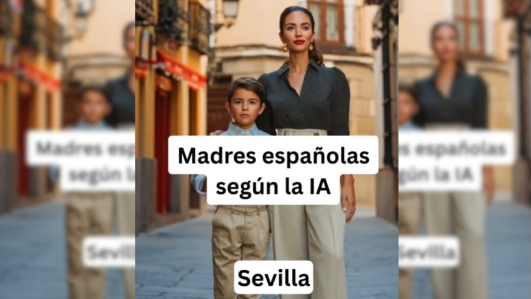 La IA recrea el aspecto de madres con sus hijos en distintas ciudades de España y se lía la mundial