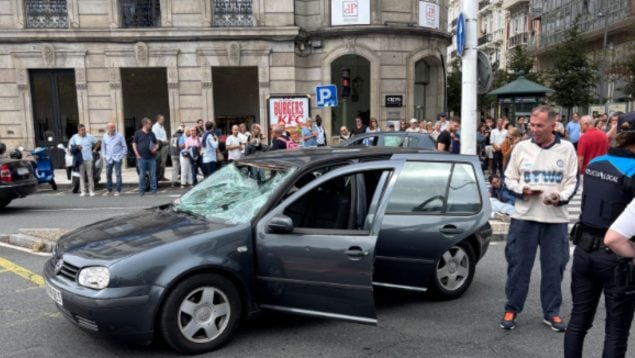 Seis heridos, tres en estado grave, en un atropello múltiple en un paso de peatones en La Coruña