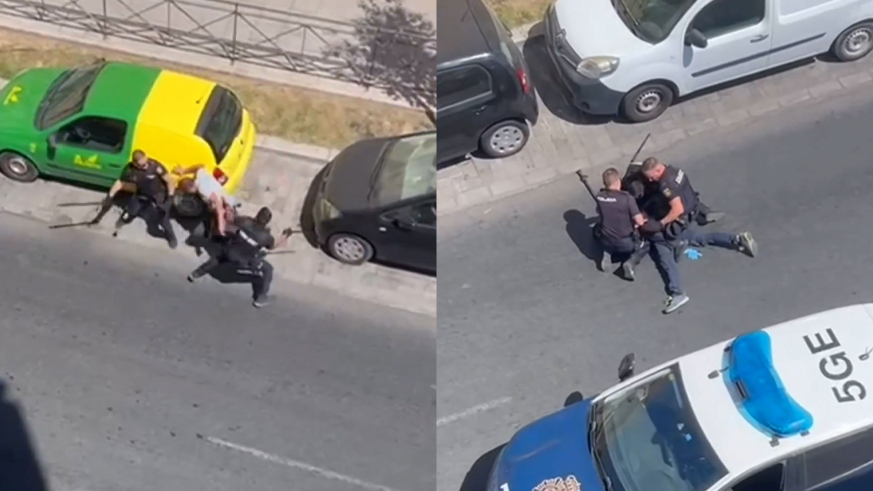 El vídeo de la agresión a dos policías durante una detención en Alcalá de Guadaira (Sevilla)