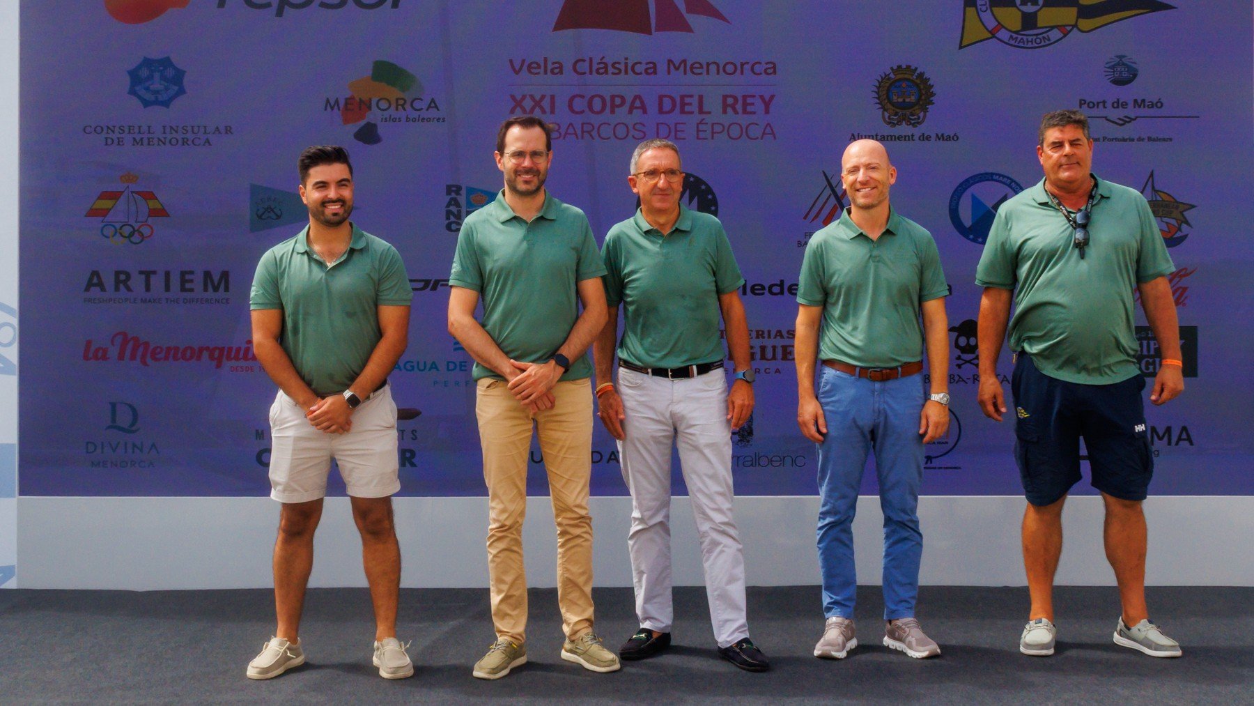 Fernando Pérez Gavilán, Héctor Pons, Basilio Ferrer, Adolfo Vilafranca y Nacho Marra en la presentación de la XXI Copa del Rey Repsol.