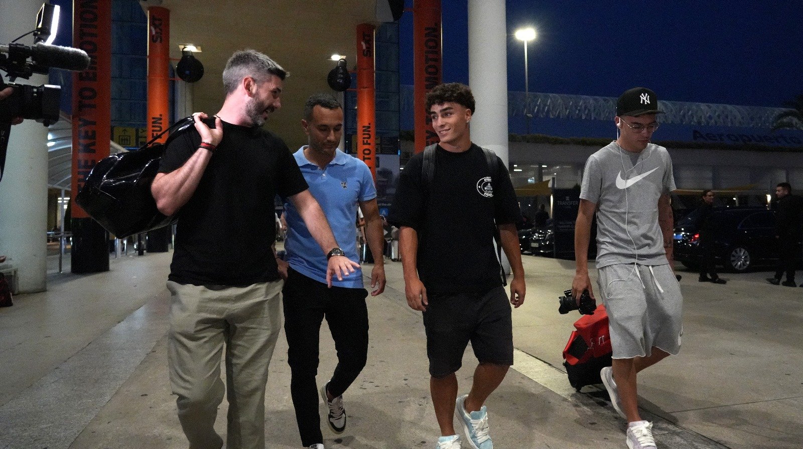 Jan Virgili, ayer en el aeropuerto de Palma.