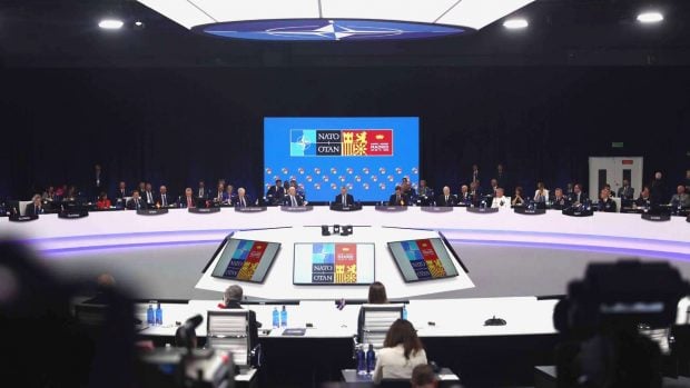 Una reunión del Consejo General de la OTAN.