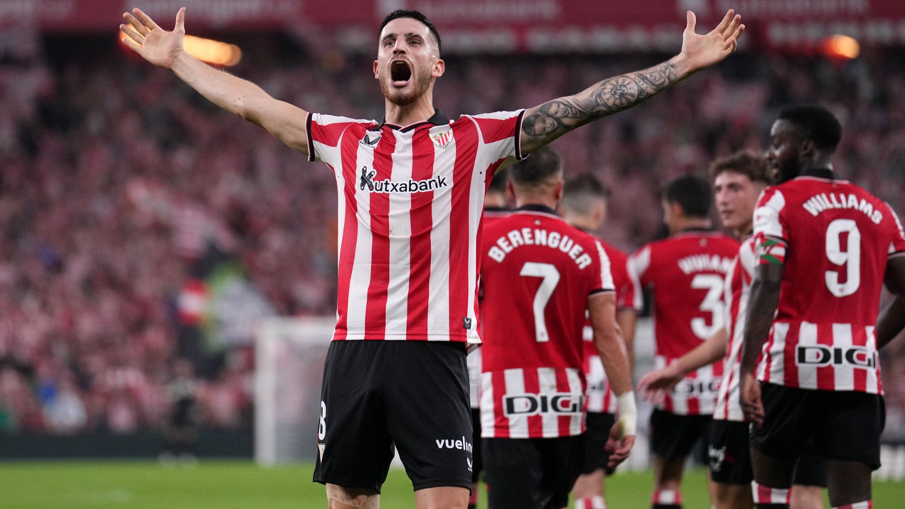 Sancet y el Athletic. (Getty)