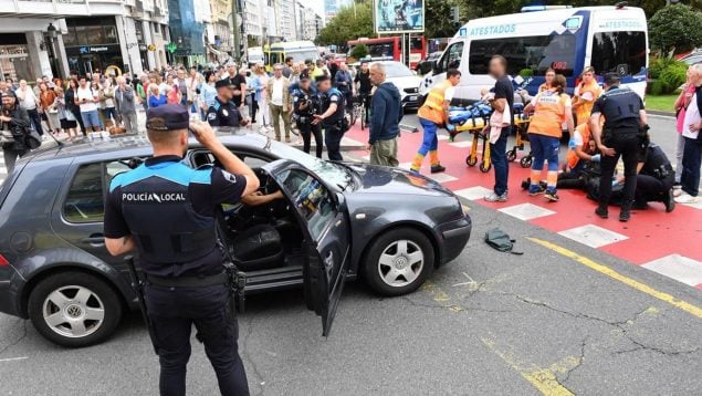 atropello múltiple, La Coruña, detenido, conductor, Policía, sucesos, heridos