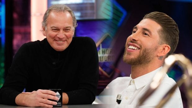 Bertín Osborne y Sergio Ramos en El Hormiguero. (Atresmedia)