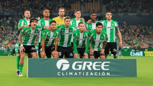 Once del Real Betis en su último partido en casa.