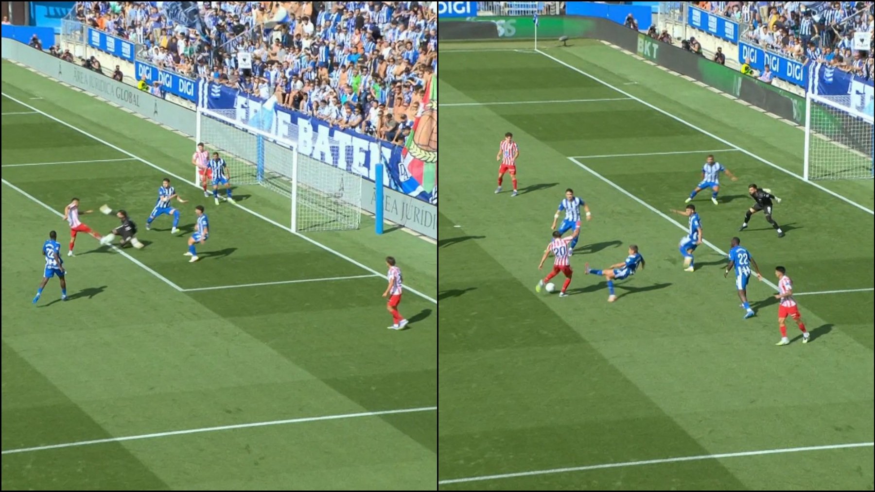 Así fue el fuera de juego que se tragó González Fuertes en el VAR del Alavés-Atlético.