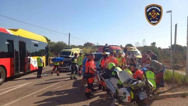 accidente porto cristo autobús tib