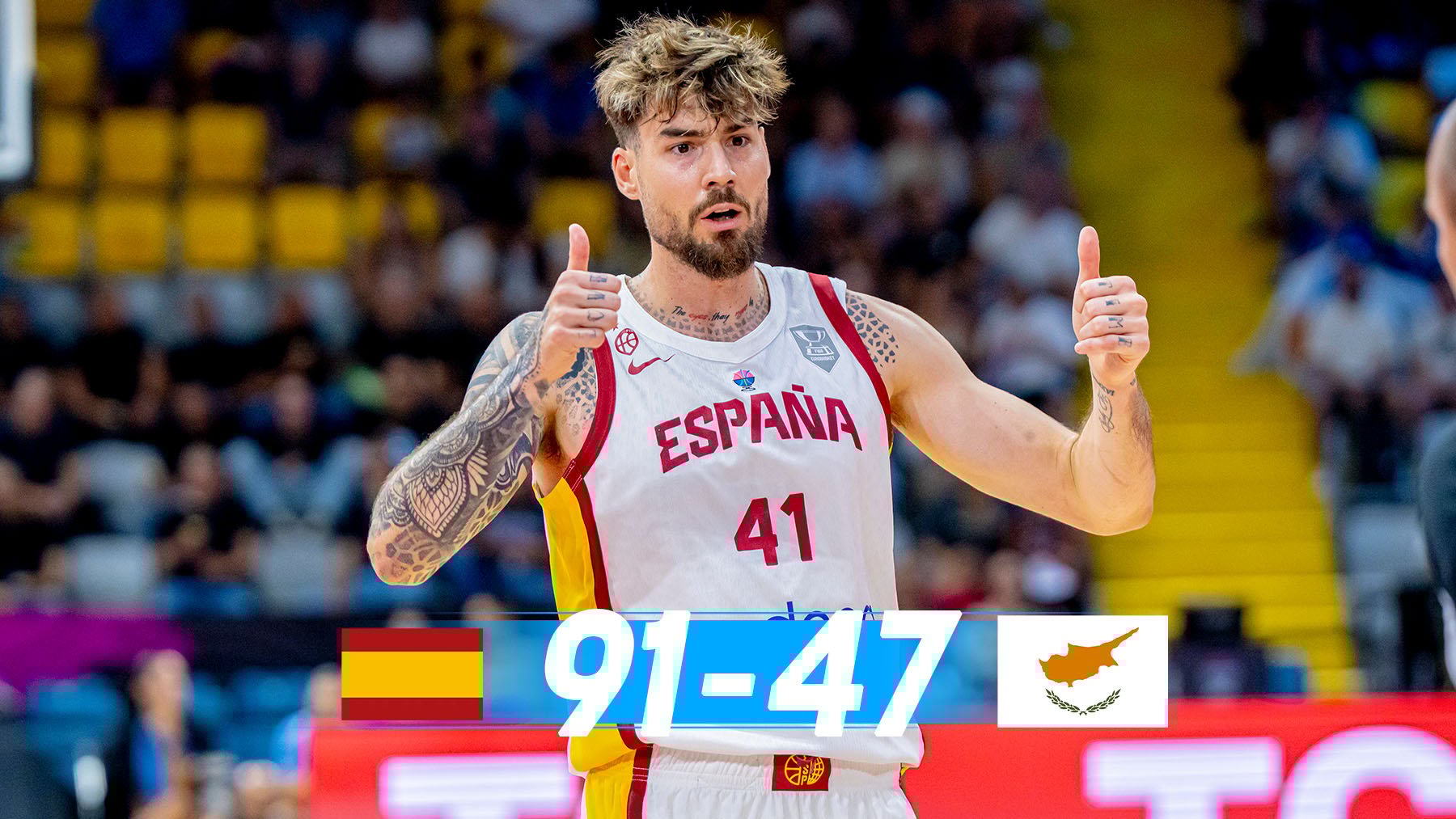 España arrasa a Chipre.