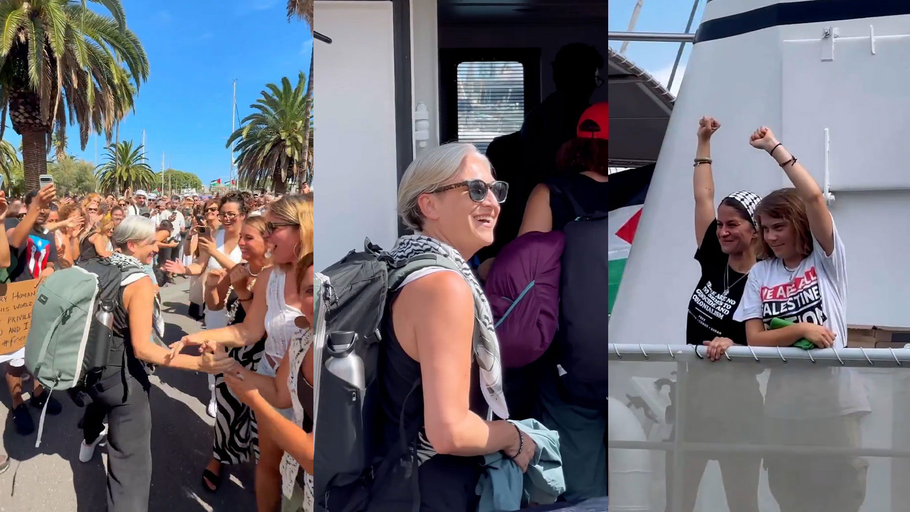Ada Colau de camino al Global Sumud Flotilla.