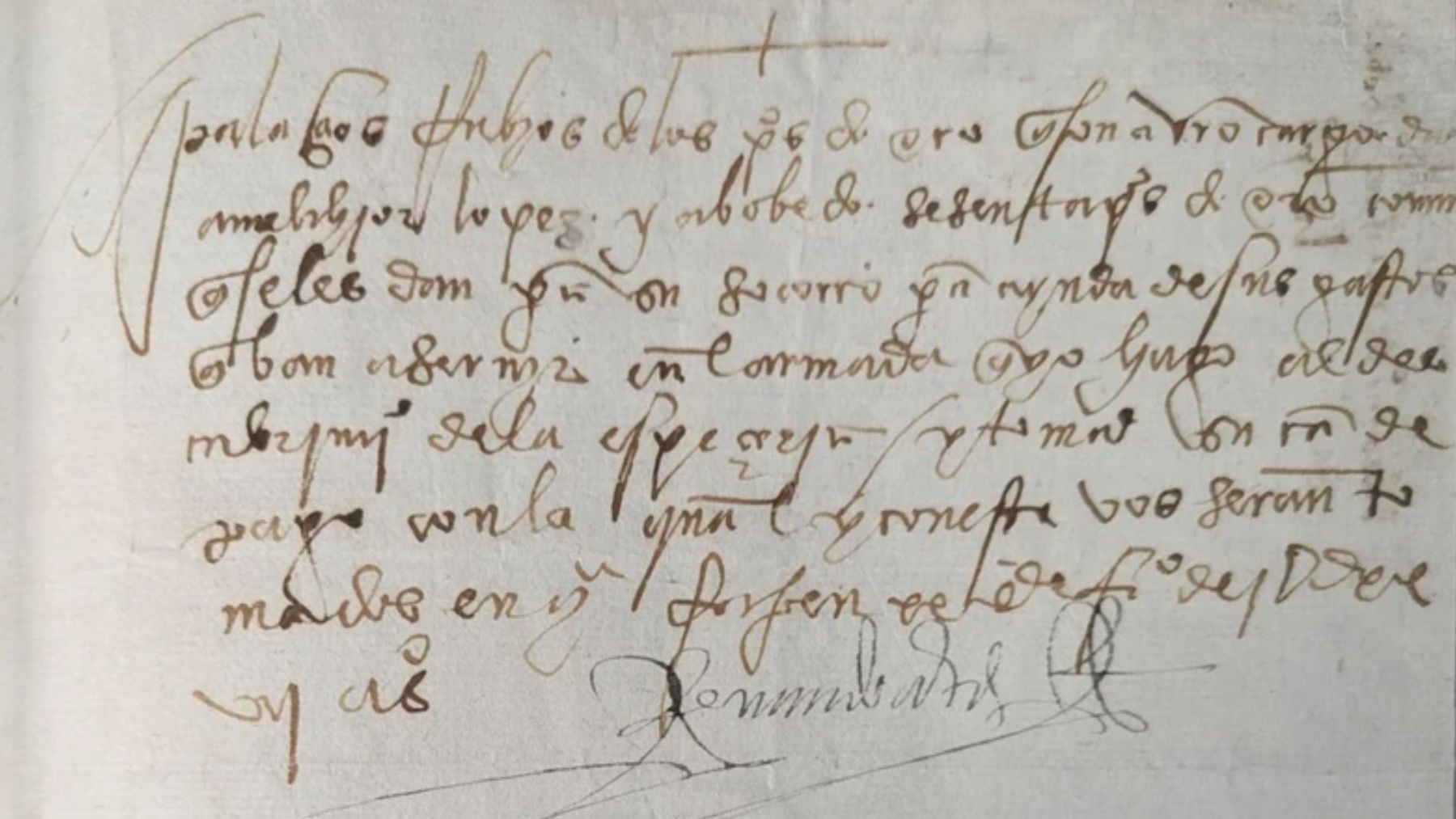 Hallazgo asombroso en México: reaparece un manuscrito de 1527 firmado de puño y letra por Hernán Cortés