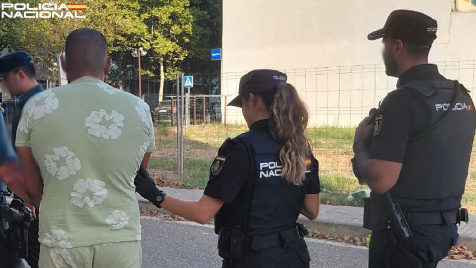 Imagen del detenido instantes antes de ser conducido a la cárcel de Palma.