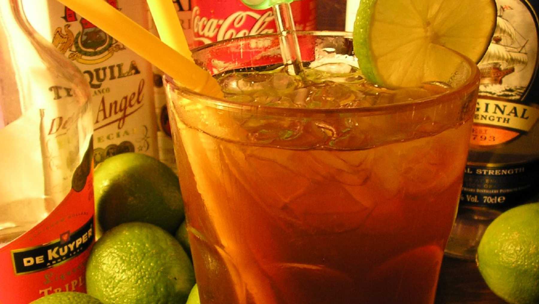 Long Island cocktail receta.