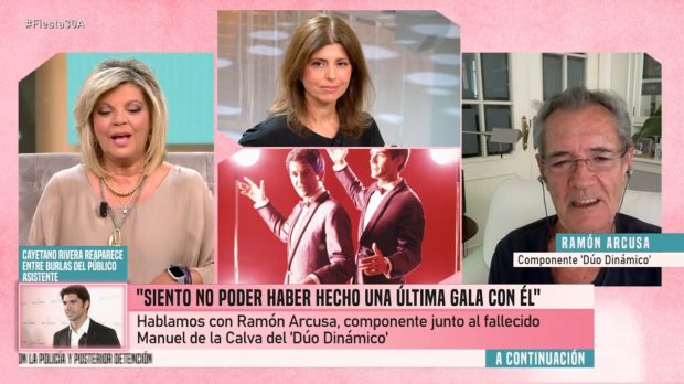 Ramón Arcusa en una entrevista en Fiesta (Mediaset).
