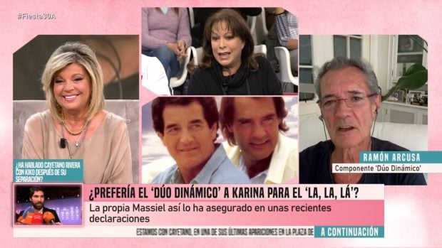 Ramón Arcusa, mitad del grupo Dúo Dinámico, durante una entrevista (Mediaset).