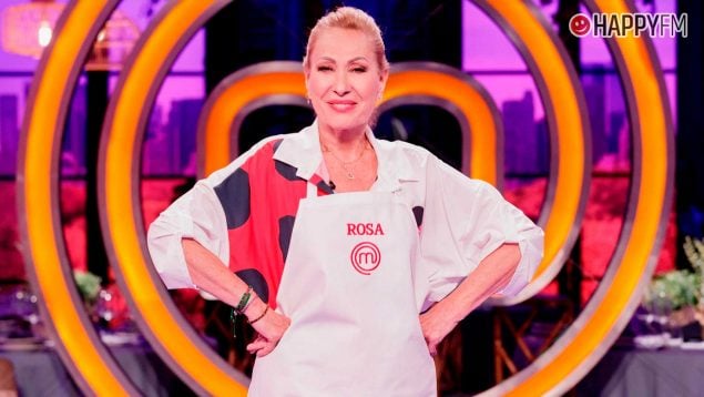 Rosa Benito en el plató de MasterChef Celebrity (RTVE).