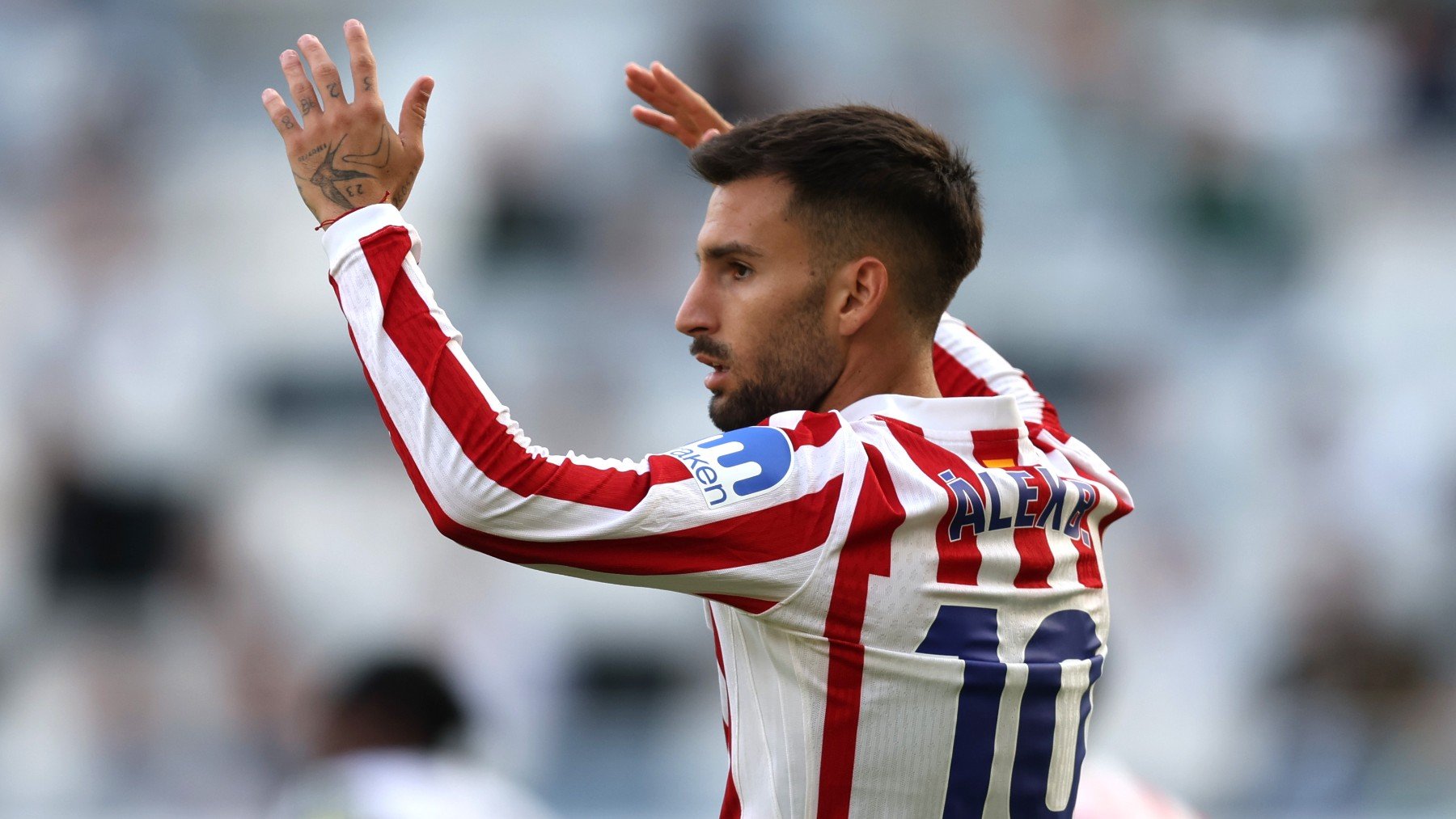 Baena durante el partido de pretemporada entre el Atlético y el Newcastle. (Getty)