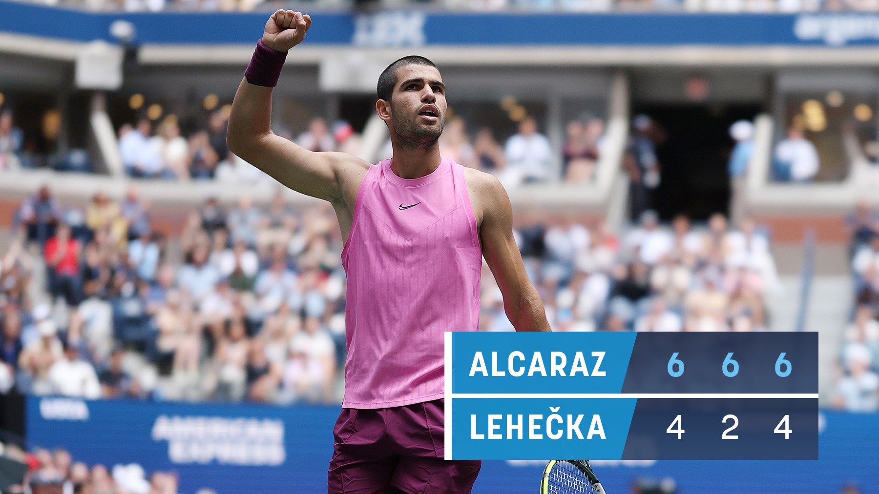 Alcaraz pasa a semifinales del US Open.