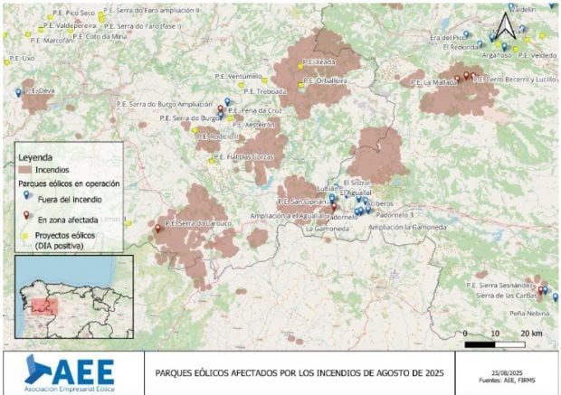Mapa eólica incendios