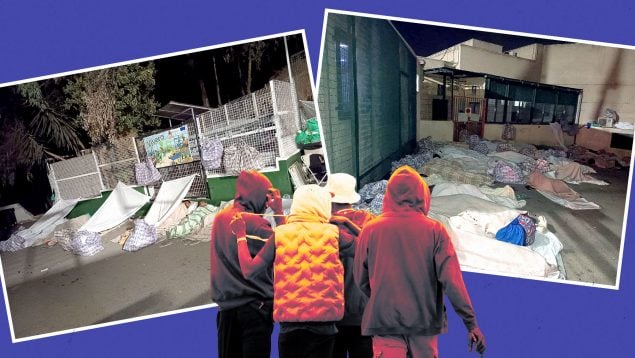 Descontrol en el CETI de Ceuta: fogatas, Policía y 100 marroquíes en la puerta porque ya no caben más