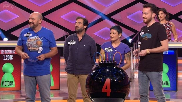 Los cuatro miembros del equipo de Los Dispersos en el programa '¡Boom!' (Atresmedia).