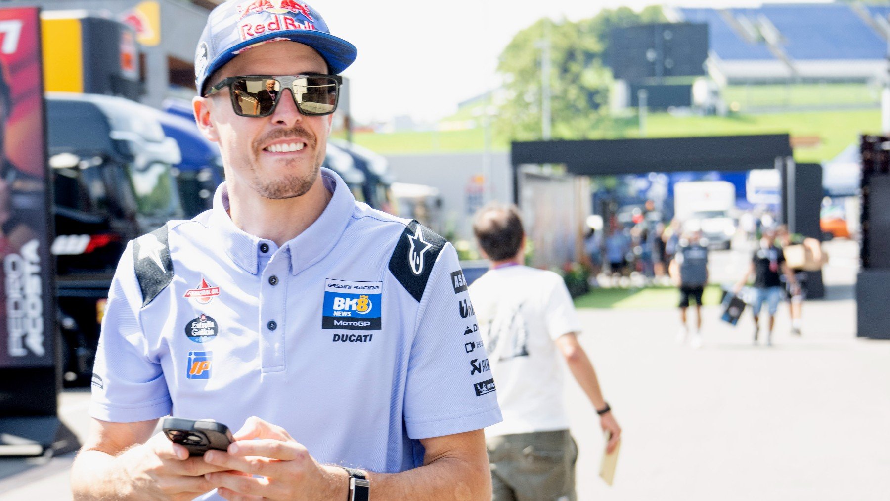 Álex Márquez, en el paddock del GP de Austria de MotoGP. (Getty)
