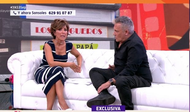 Andrés Burguera con Sonsoles Ónega en Y ahora Sonsoles (Atresmedia).