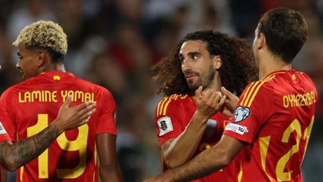 Mikel Oyarzabal, España, goles, Cucurella, Merino