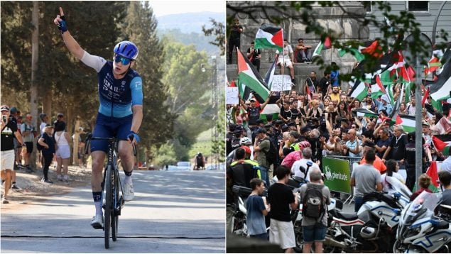 Boicot en Bilbao por la participación de Israel en La Vuelta a España.
