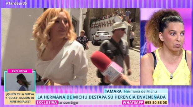 Tamara se sincera sobre la herencia de su hermana Michu en TardeAR. (Mediaset)