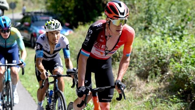 Bob Ungelsk, en la Vuelta a España. (@INEOSGrenadiers)