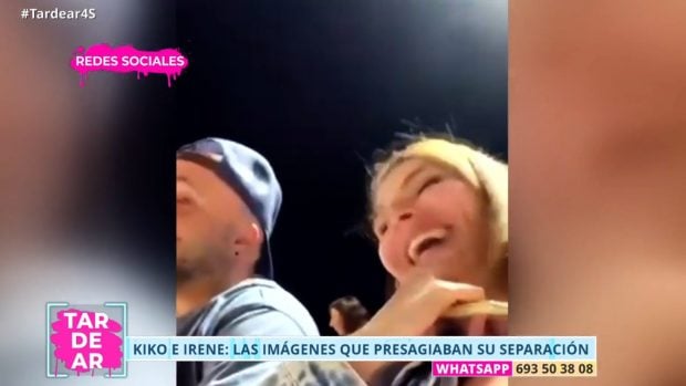 Kiko Rivera e Irene Rosales en un vídeo publicado en redes sociales (Instagram).