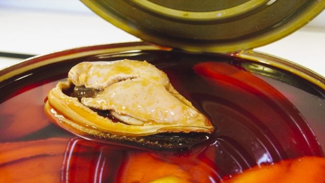 mejillones de lata