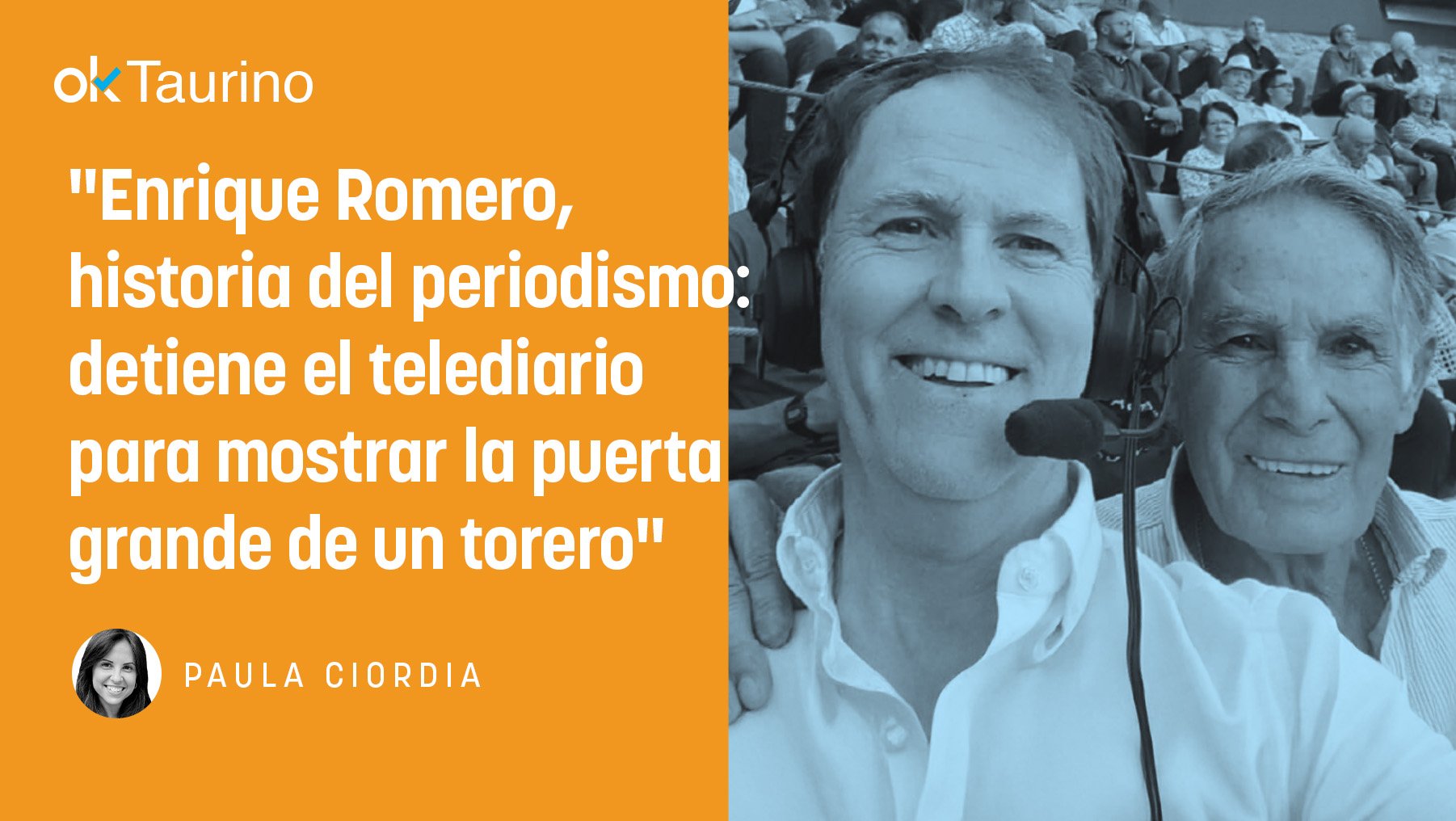 Enrique Romero y el maestro Ruiz Miguel
