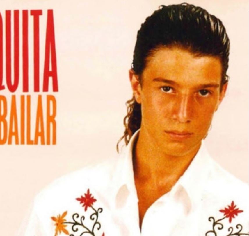 El cantante Azuquita, cuando era joven.