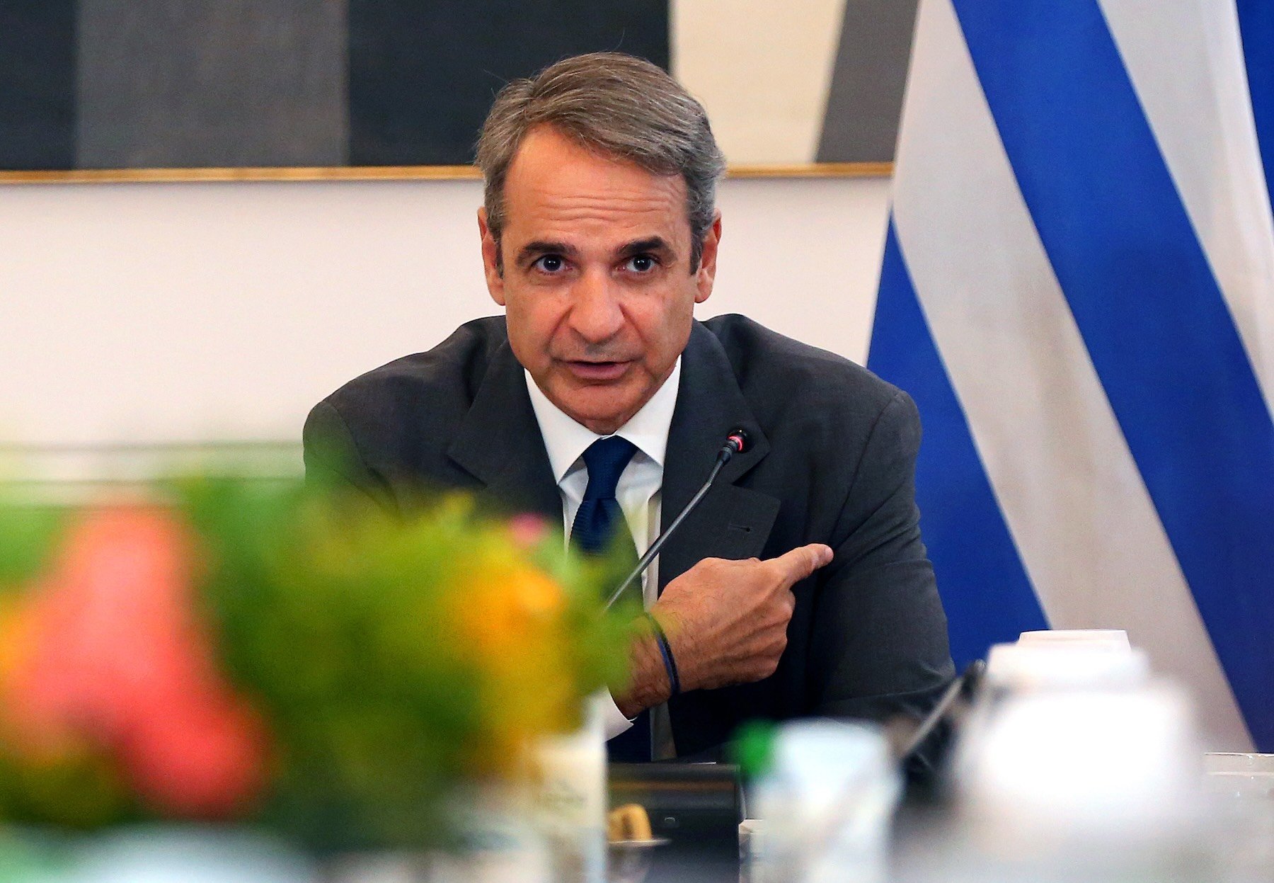 El conservador Kyriakos Mitsotakis, primer ministro de Grecia. (Foto: EFE)