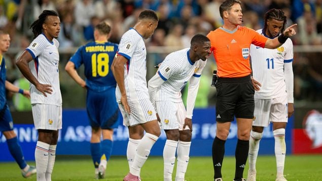 Ousmane Dembélé, lesionado con Francia. (Getty Images)