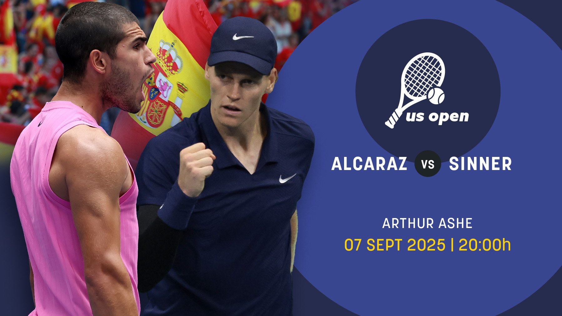 Alcaraz – Sinner: el tenis busca su rey en el US Open