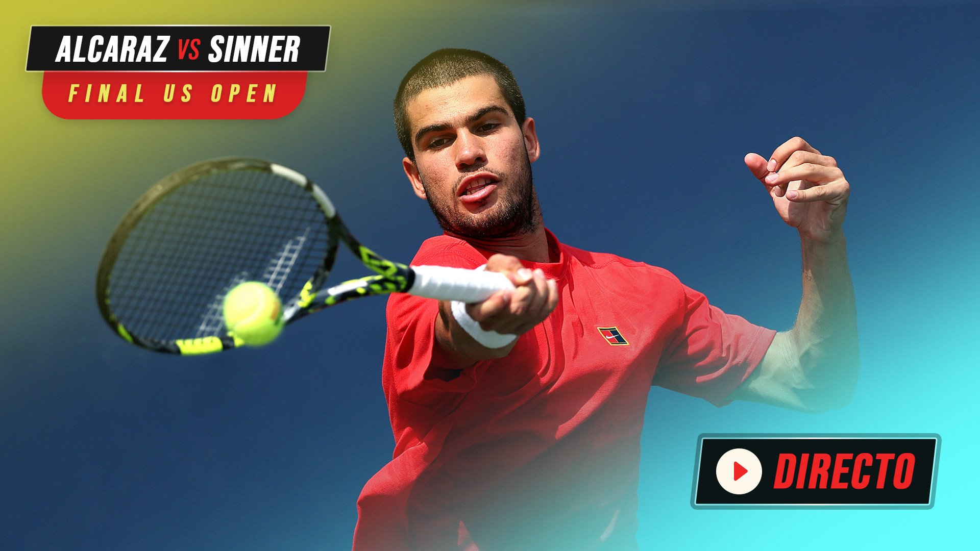 Final del US Open entre Carlos Alcaraz y Jannik Sinner.