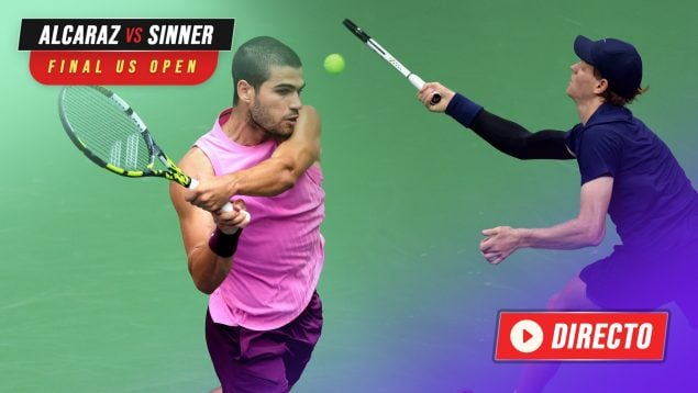 Final del US Open entre Carlos Alcaraz y Jannik Sinner.