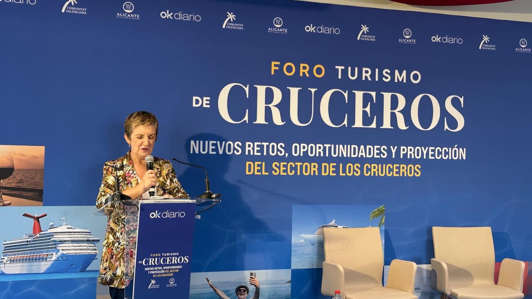 Marian Cano, consellera de Innovación y Turismo: «Los cruceros suponen un 2% del turismo mundial»