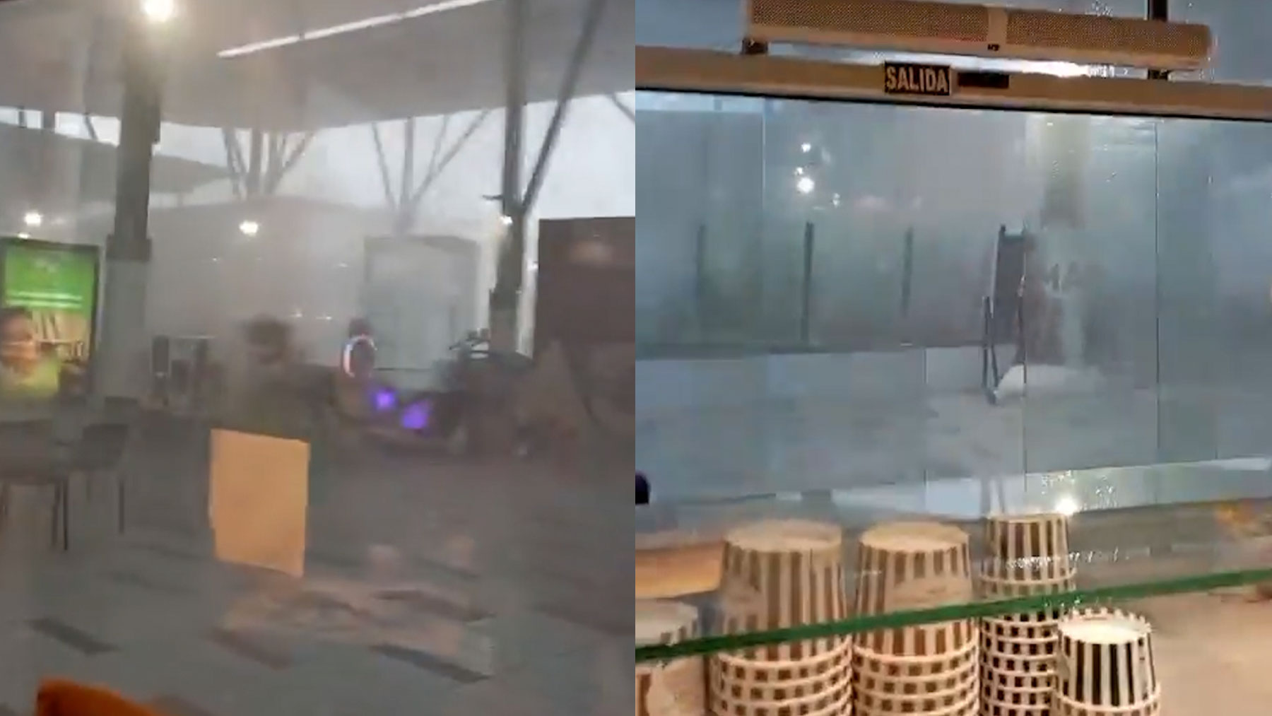 Pánico en un centro comercial de Játiva (Valencia) por un viento huracanado de 111 km por hora