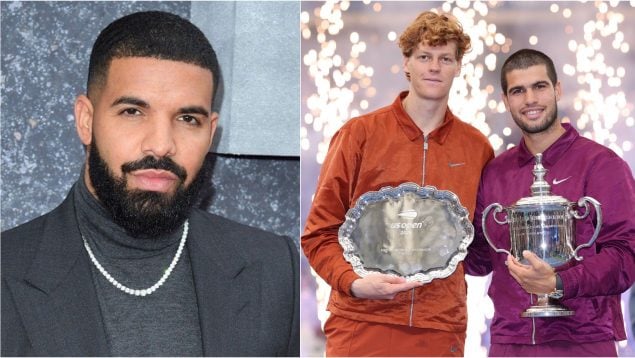 Drake, Sinner y Alcaraz.